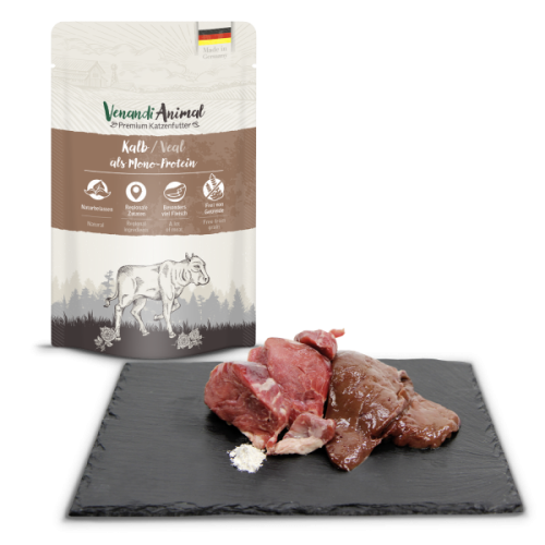 Venandi Animal Monoproteinowa Cielęcina Saszetka 125g, NOWOŚĆ!  Niemiecki Producent!    