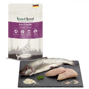 Venandi Animal Indyczka i Pstrąg Saszetka 125g, NOWOŚĆ! Niemiecki Producent! 