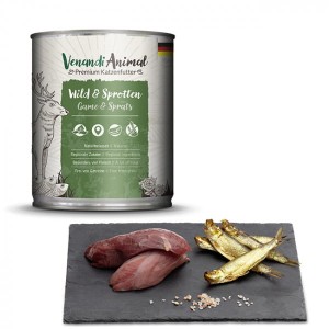 Venandi Animal Dziczyzna i Szprotki 800g, NOWOŚĆ! Niemiecki Producent!