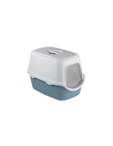 Zolux Toaleta Kuweta Kryta Cathy z Filtrem, 40x56x40 cm, Niebieskoszary,  Nowy Kolor!