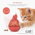 Catit Pixi Wańka Wstańka na Przysmaki Dla Kota, Pomarańczowy Kogut 8x8x10 cm,, Nowość! 
