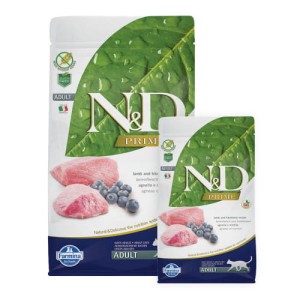 Farmina N&D Prime Cat Jagnięcina z Borówką Dla Dorosłych Kotów 10 kg, BEZ ŻBÓŻ! Niski Indeks Glikemiczny! Nowość!