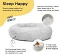 Best Friends BY SHERI The Original Calming Bed 58 cm, Kolor Jasny Szary, Oryginalne Uspokajające Legowisko! Miękkie i Przytulne!  Wypełnienie AirLOFT Zachowuje Kształt do 3 Razy Dłużej!   
