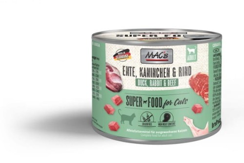 MAC's Cat Kaczka, Wołowina, Królik 200g, NOWA Wersja!