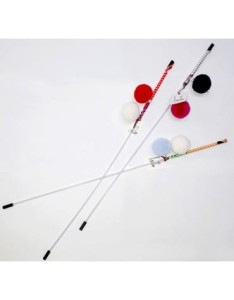 Diamond Pets Wędka 2 Pompony, Model 18, Długość Patyczka ok. 50 cm, Polski Producent! Nowość!