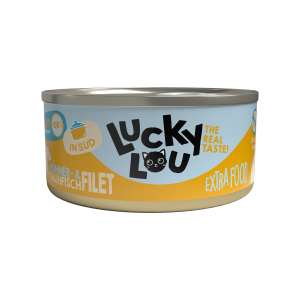 Lucky Lou Extrafood Kurczak i Tuńczyk w Bulionie 70g, Nowość! 