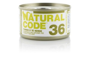 Natural Code Cat 36 Tuńczyk z Zieloną Herbatą w Miękkiej Galaretce! 85g