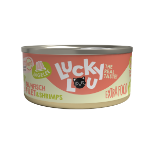 Lucky Lou Extrafood Tuńczyk i Krewetki w Galaretce 70g, Nowość!         