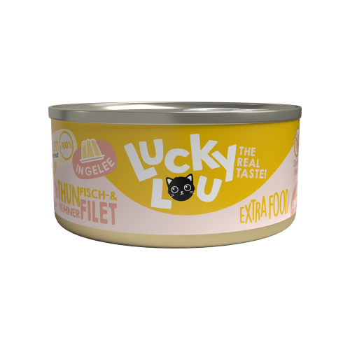 Lucky Lou Extrafood Tuńczyk i Kurczak w Galaretce 70g, Nowość!          