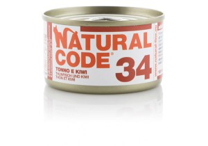 Natural Code Cat 34 Tuńczyk i Kiwi, 85g, Miękka Galaretka!