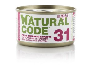 Natural Code Cat 31 Kurczak, amarantus i marchewka w galarecie 85 g