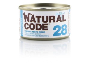 Natural Code Cat 28 Tuńczyk i Owoce Morza w Miękkiej Galarecie 85 g