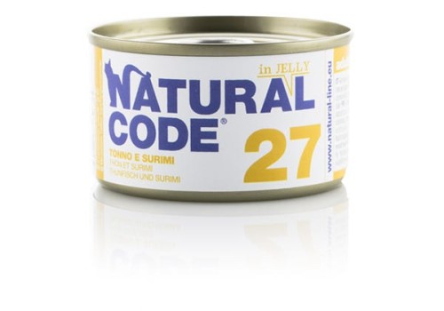 Natural Code Cat 27 Tuńczyk i Surimi w Miękkiej Galarecie 85 g
