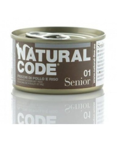 Natural Code Cat Senior 01 Płatki z Kurczaka w Miękkiej Galaretce! Nowość!