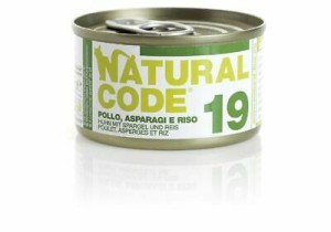 Natural Code Cat 19 Kurczak, szparagi i ryż 85 g