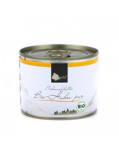 Canelis Bio Ekologiczny Monobiałkowy Czysty Kurczak 200g,  Niemiecka Manufaktura, Bez Zbóż, Cukru i Gumy Guar! Nowość! 