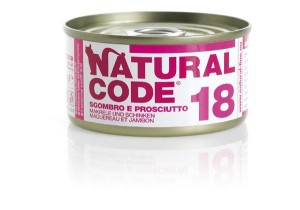 Natural Code Cat 18 Tuńczyk i Szynka 85 g, Miękka Galaretka!