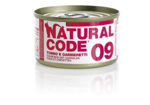 Natural Code Cat 09 Tuńczyk i krewetki 85 g, Miękka Galaretka!
