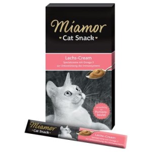 Miamor Cat Snack Pasta z Łososiem 15 g / 1 szt , Bogata w Kwasy Omega 3!