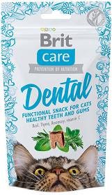 Brit Care Cat Snack Dental 50g, Wspomaga Czyszczenie Zębów i Odświeżanie Oddechu!