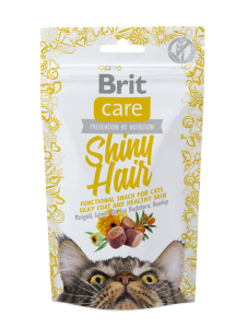 Brit Care Cat Snack Shiny Hair 50g, Dla Zdrowej Lśniącej Sierści!