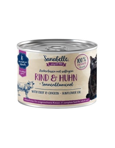 Sanabelle Wołowina z Kurczakiem i Olejem Słonecznikowym 195g