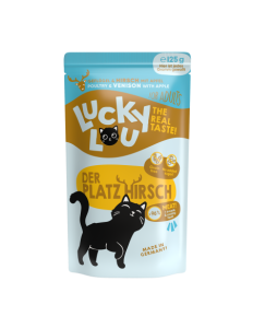 Lucky Lou Adult Drób z Jeleniem 125 g, Nowość!    