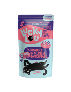 Lucky Lou Adult Drób z Owadami 125 g, Nowość!       