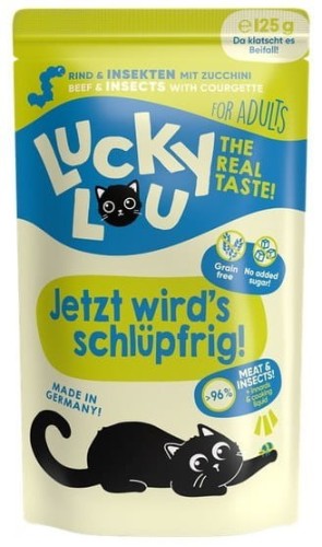 Lucky Lou Adult Wołowina i Owady 125g, Nowość!   