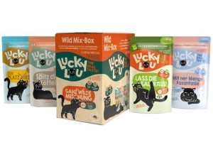 Lucky Lou Wild Mix Box 6 x 125 g, Nowość! Drób, Wołowina, Królik, Jeleń , Dzik i Bażant w Zestawie! 