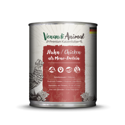 Venandi Animal Monoproteinowy Kurczak 800g, NOWOŚĆ!  Niemiecki Producent!  