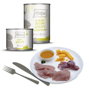 MjAMjAM DUO Delikatna Kaczka i Pyszny Indyk z Dynią Gotowaną Na Parze 400g! Nowa Seria, Nowy Smak!  