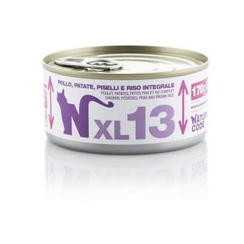 Natural Code Cat XL 13 Kurczak, Ziemniaki i Zielony Groszek 170 g, Miękka Galaretka! Nowość!   