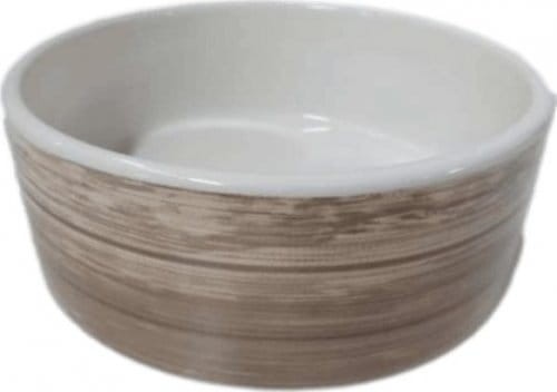 YARRO Miska Ceramiczna Motyw Drewna 16 x 6 cm, Nowość! 