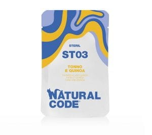 Natural Code dla Kotów Sterylizowanych, ST03 Tuńczyk i komosa ryżowa, saszetka 70 g