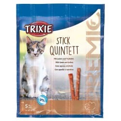 TRIXIE Premio Stick Quintett Miękkie Paluszki Jagnięcina i Indyk 5x5g, Nowość!