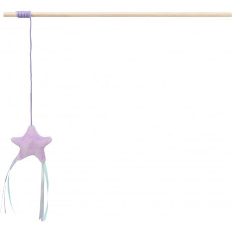 TRIXIE Wędka Junior z Gwiazdką , Plusz/Drewno , 40cm, Nowość!