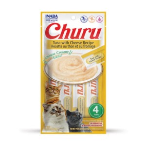 Inaba Churu Creamy Treat  Tuńczyk z Serem 4x14g, Kremowy Przysmak!  1 Tubka to TYLKO 6kcal!  Nowość! 