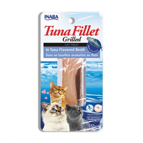 Inaba Cat  Tuna Fillet Grillowany Filet z Tuńczyka w Bulionie z Tuńczyka 15g, Nowość!