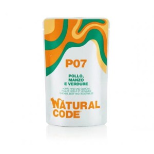 Natural Code P07 Kurczak, wołowina i warzywa saszetka 70 g