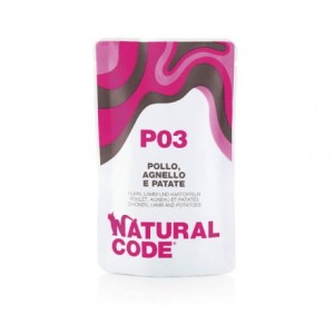 Natural Code P03 Kurczak, jagnięcina i ziemniaki saszetka 70 g