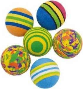 Yarro Zestaw 6 Piłeczek Gąbczastych o Średnicy 3,5 cm, Nowość!