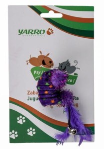 Yarro Sprężynka Obszyta Materiałem, Małe Pomponiki, Dzwonek i Piórka! Nowość!