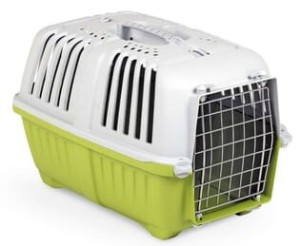 Yarro Transporter Plastikowy z Metalowymi Drzwiami Pratiko 1, 31,5 x 48 x 33 cm, Udźwig do 6 kg, Kolor Kiwi!