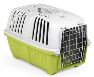Yarro Transporter Plastikowy z Metalowymi Drzwiami Pratiko 1, 31,5 x 48 x 33 cm, Udźwig do 6 kg, Kolor Kiwi!