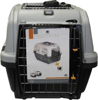 Transporter Skudo 2 Open Top z Otwieraną Górą, z Metalowymi Drzwiami i Zamkiem IATA, 55x36x35 cm, Udźwig Do 18 kg! Spełnia Normy Lotnictwa Cywilnego!