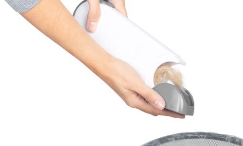 TRIXIE Szczotka do Zbierania Sierści  z Podstawką Czyszczącą, 33 cm, Biały/Szary, Nowość!