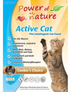 Power of Nature Active Cat Cookies Choice Kurczak 6 kg, Dodatek Prebiotków, Bardzo Wysoka Zawartość Tauryny, Doskonała Strawność! Nowość!