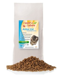 Power of Nature Active Cat Farm Mix Kurczak, Łosoś i Jagnięcina 12 kg, Bardzo Wysoka Zawartość Tauryny !  Nowość!