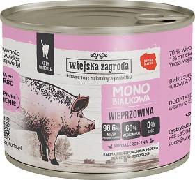Wiejska Zagroda MONOBIAŁKOWA Wieprzowina 200g, Nowość!  
